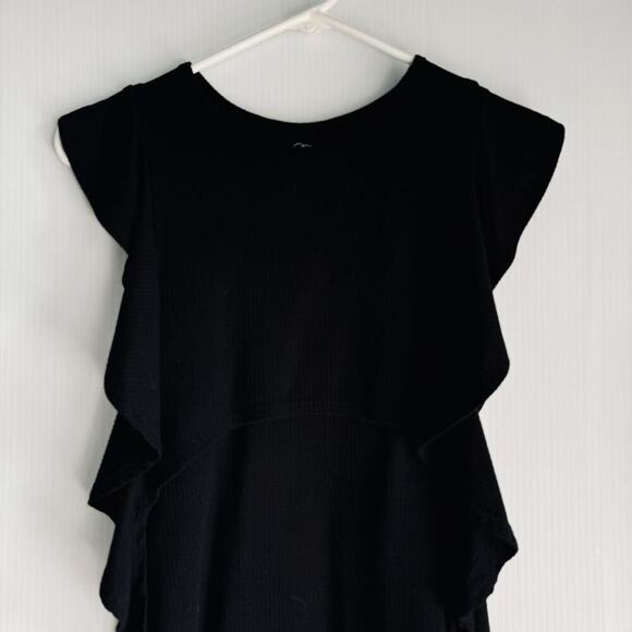 Art Class Flowy Dress Black Ribbed Size Medium - Picture 4 of 6